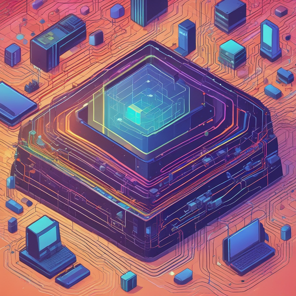 A vibrant illustration of a computer node, symbolizing the interconnected digital landscape.
